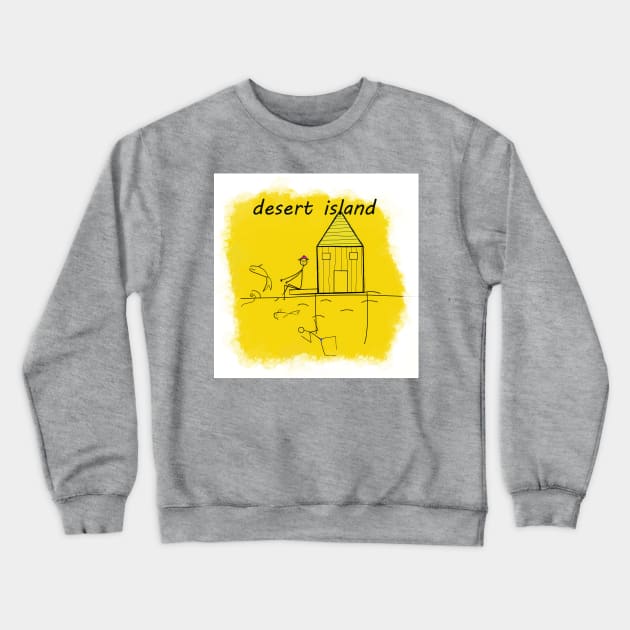 Desert Island Crewneck Sweatshirt by momomoma